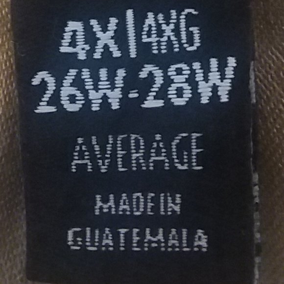 4X GEORGE KHAKI PANTS w SPANDEX & POCKETS - Picture 3 of 10